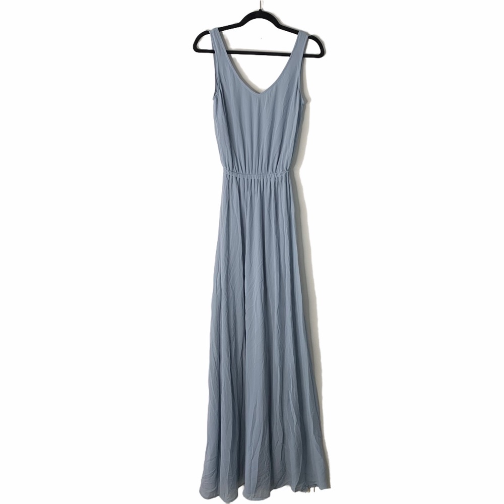 Show Me Your Mumu Maxi Dress Steel Blue